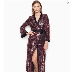 Victoria’s Secret Pink Sequin Kimono Robe Duster and Pants